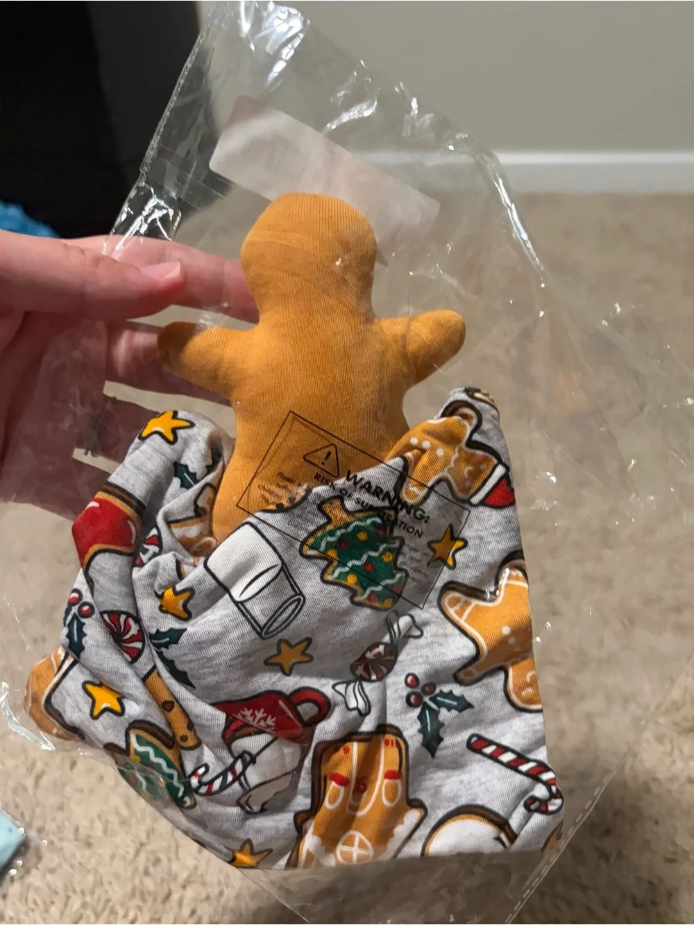 Little Sleepies Holiday Treats Sleepyhead Lovey NWT Gingerbread Christmas